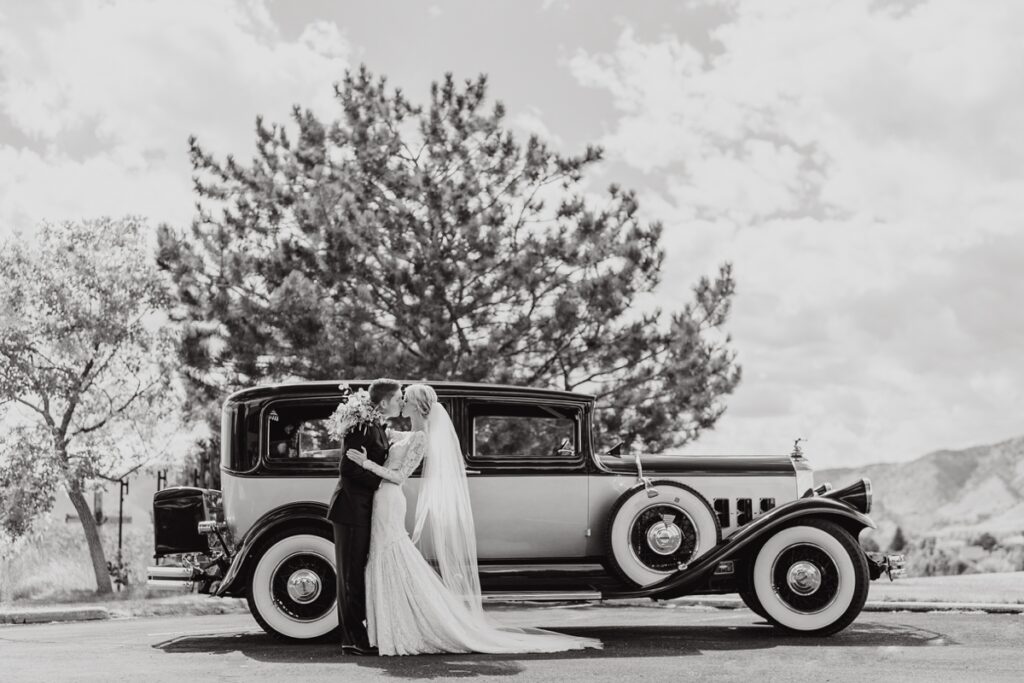 classic car wedding, vintage car wedding, classic car rent for a wedding, the iris photography