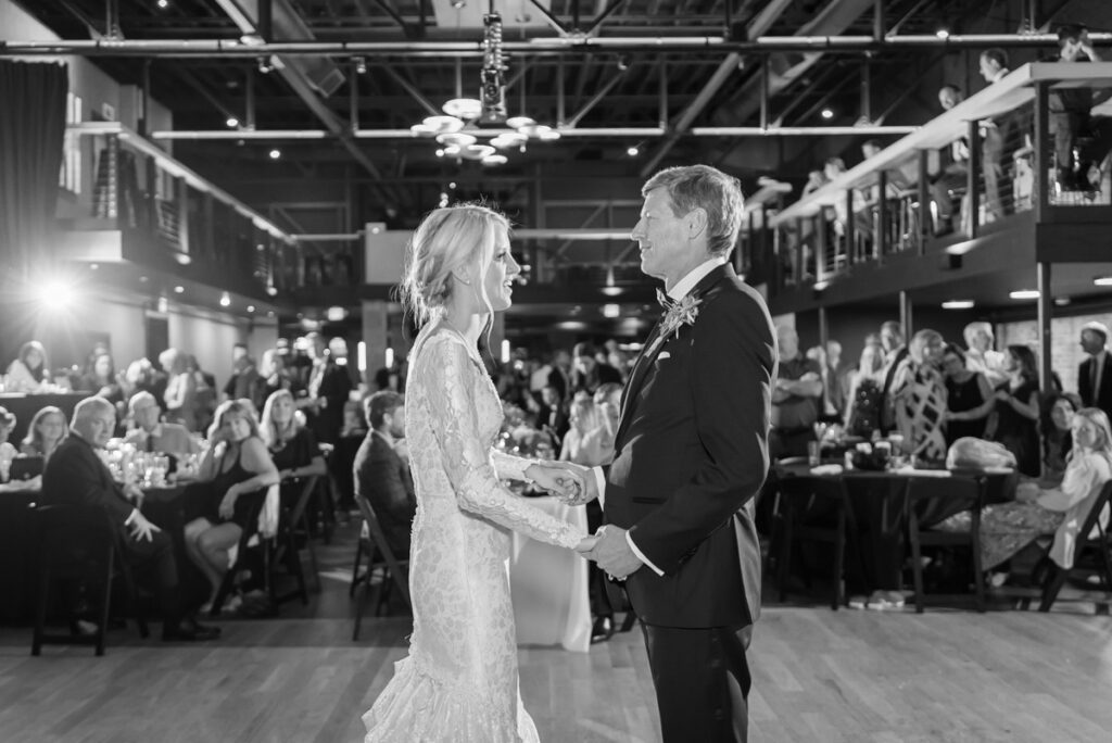 father and daughter dance, details wedding reception photo, the rose reception, the rose wedding, the iris photography
