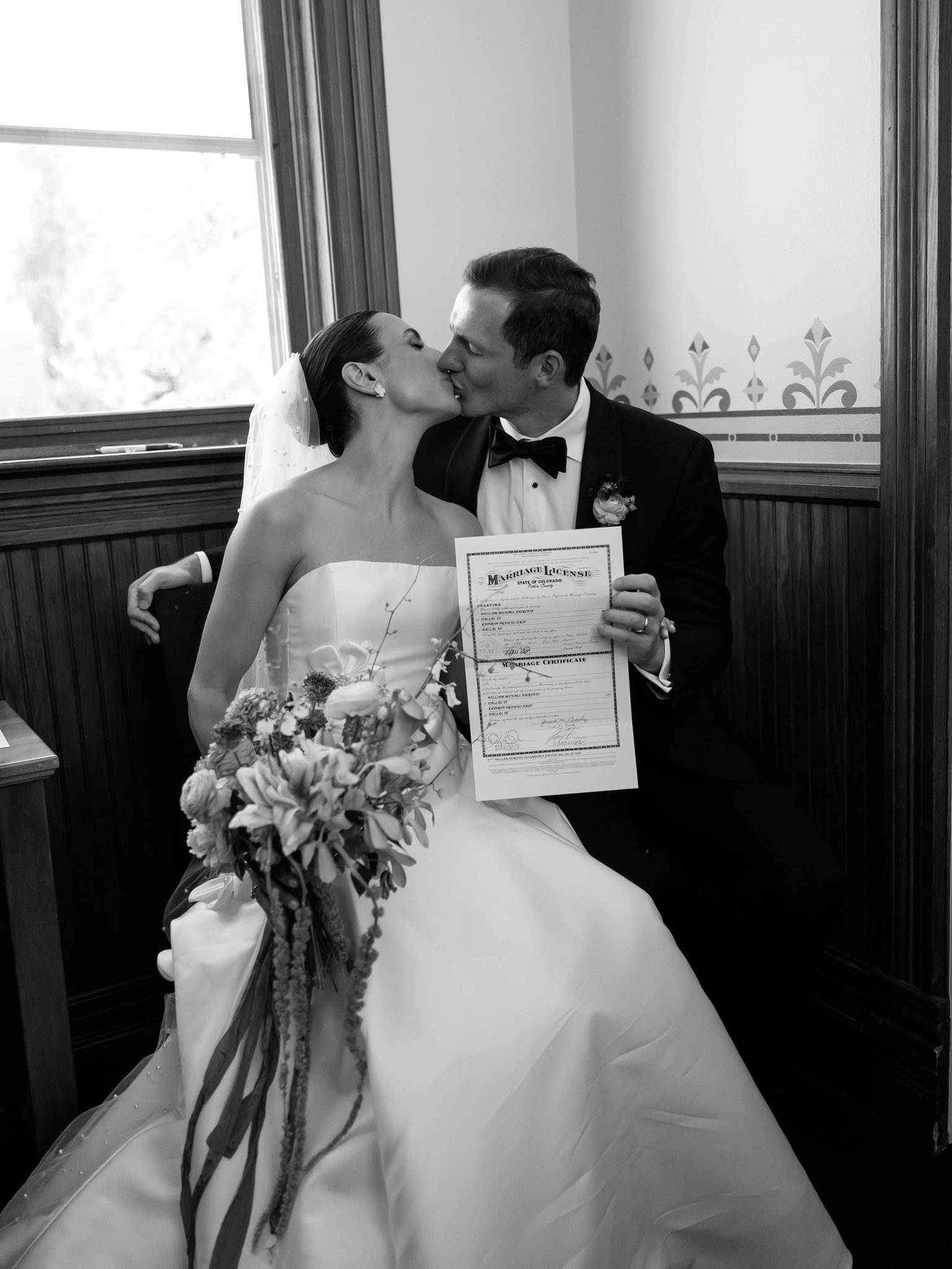 St. Mary's Catholic Church wedding ceremony Aspen