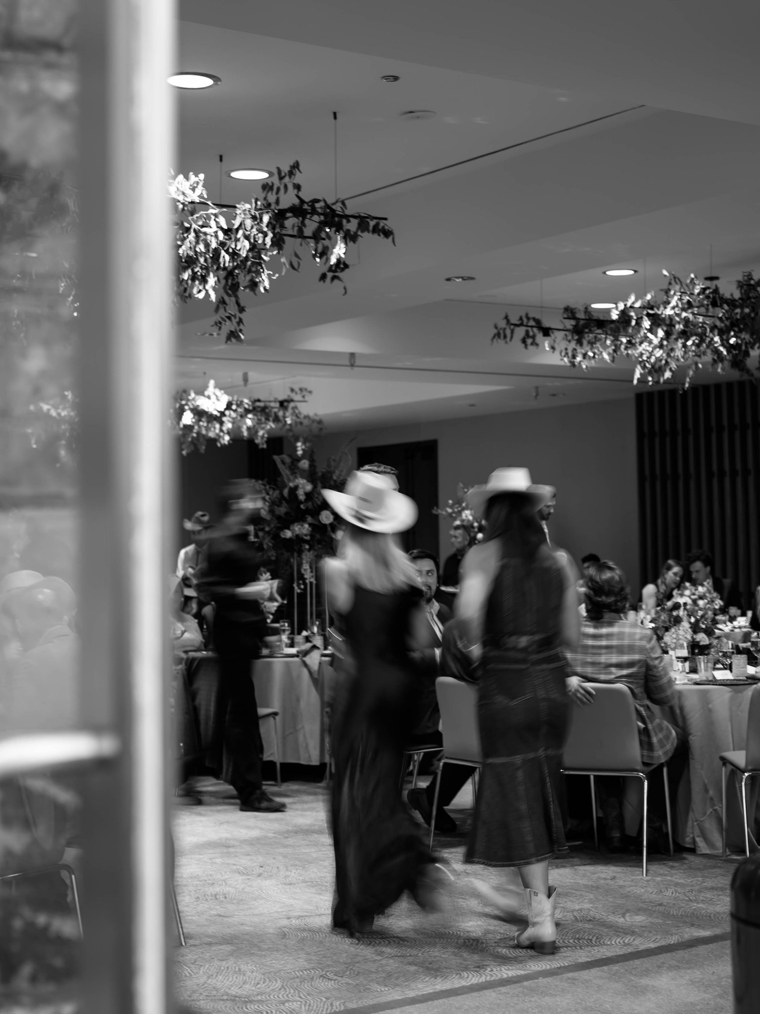 Guests gathering at luxury Snowmass welcome party