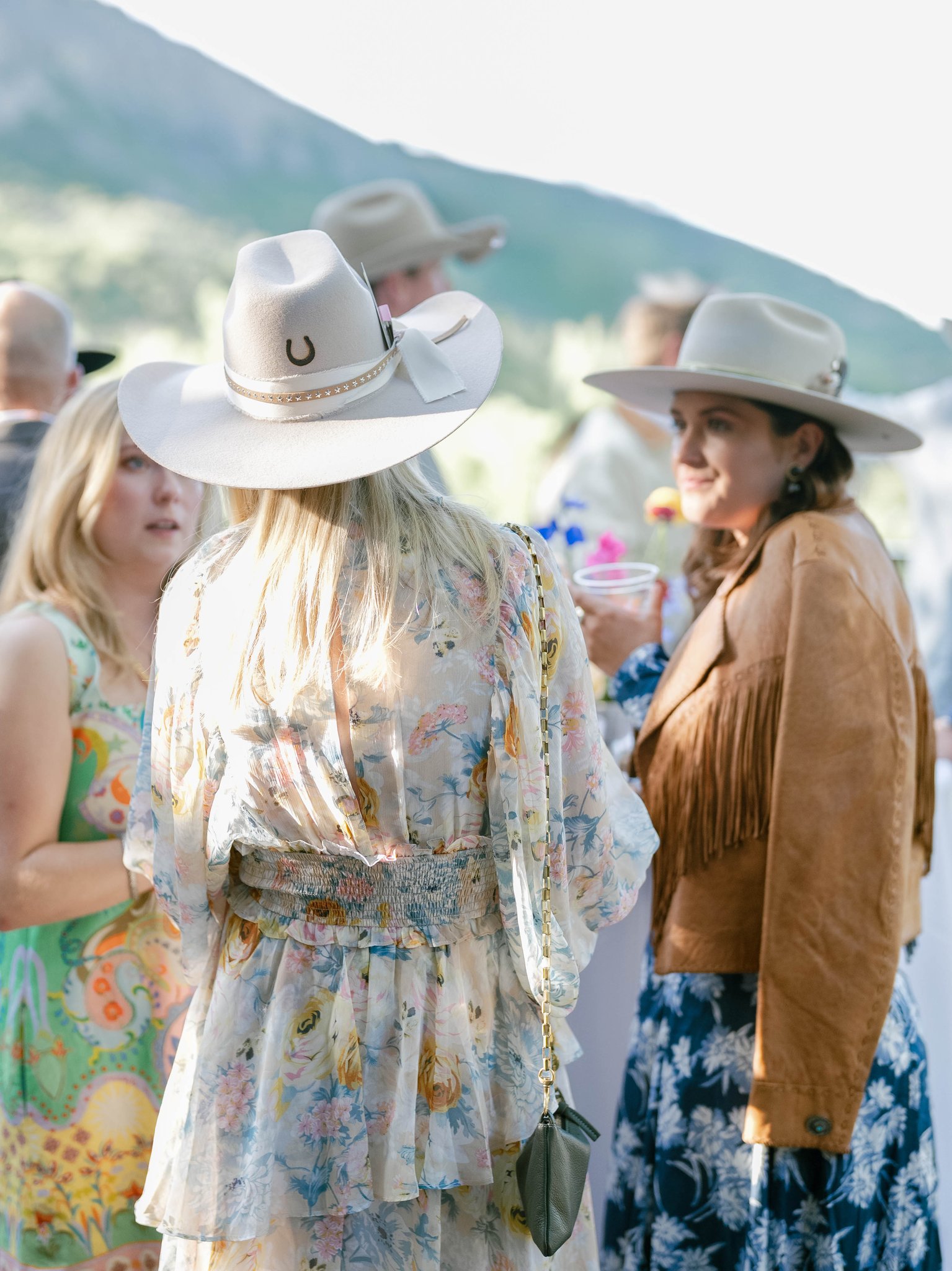 Cocktail hour at Viceroy Snowmass before wedding day