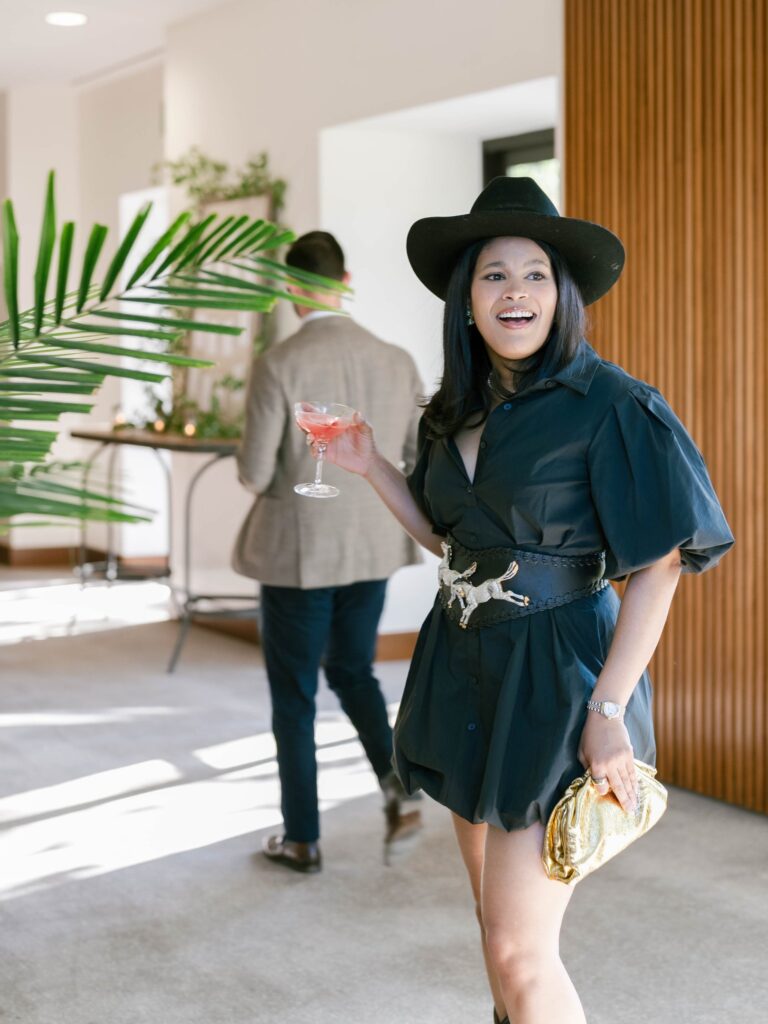 Cocktail hour at Viceroy Snowmass before wedding day