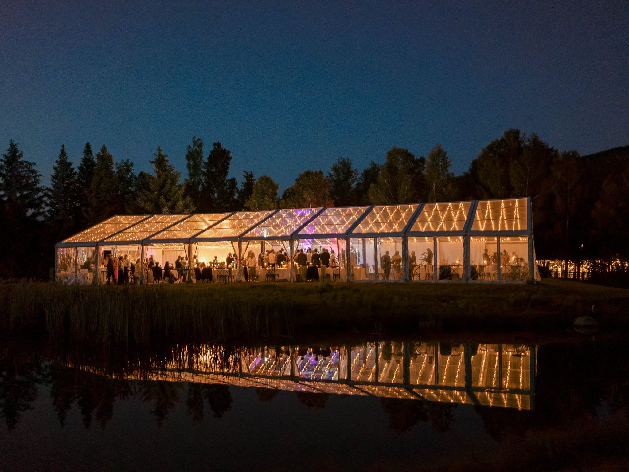 Reception night at Snowmass Club wedding