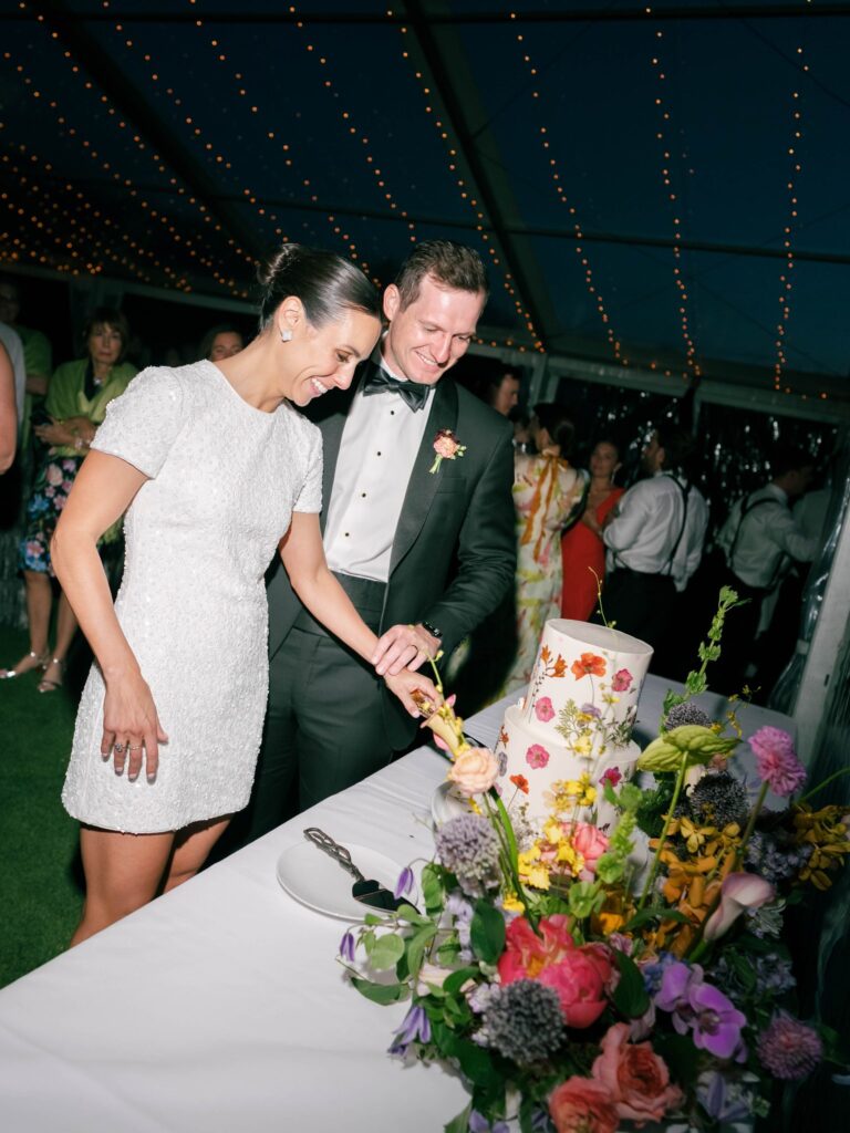 Reception florals at Snowmass Club wedding
