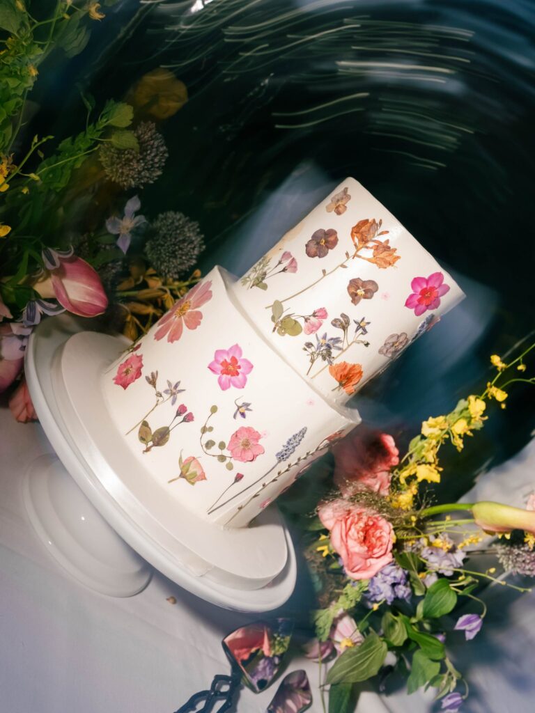 Reception florals at Snowmass Club wedding