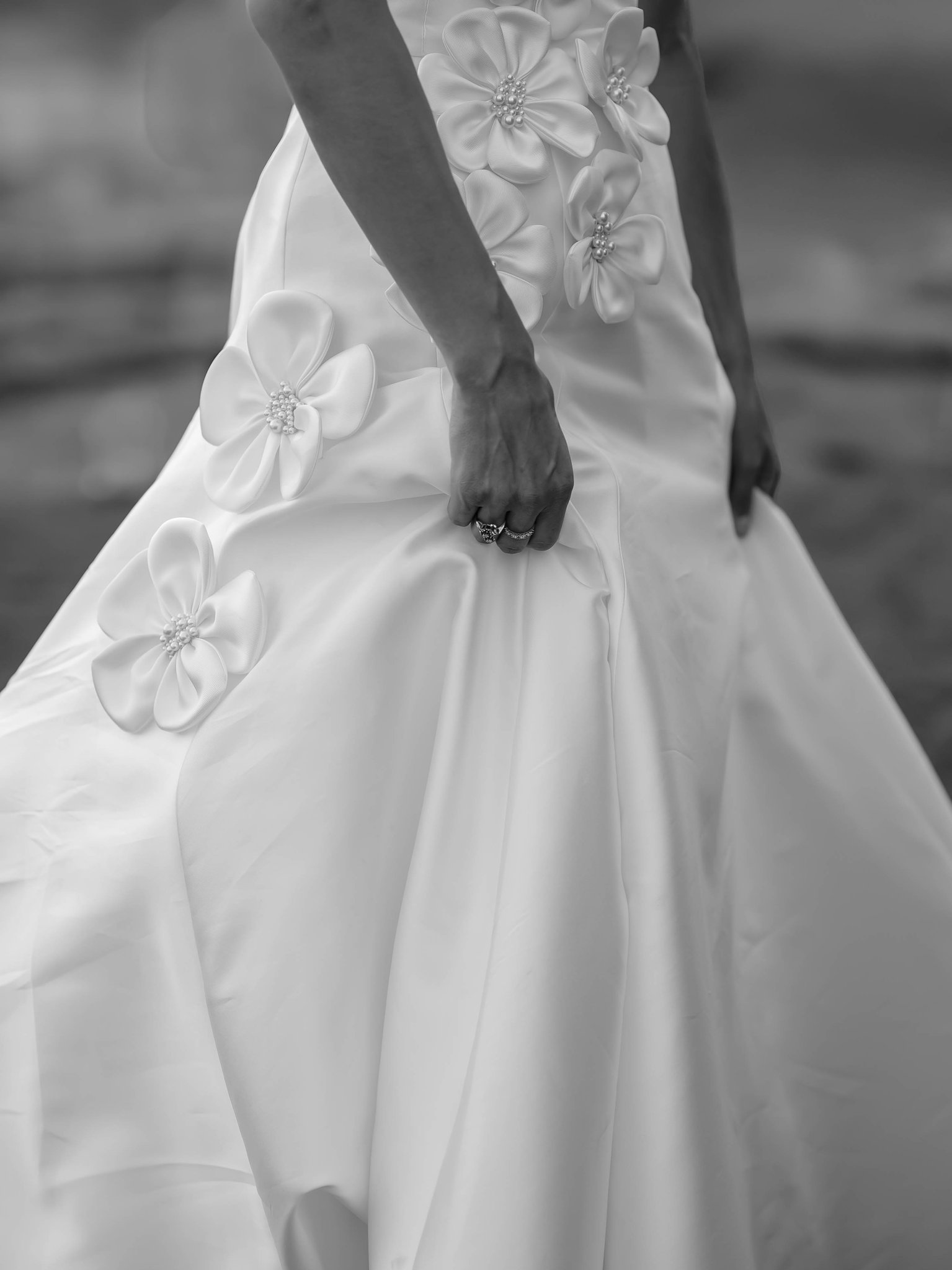 Wedding dress detail luxury Snowmass wedding