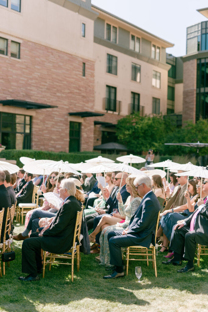 Outdoor ceremony at St Julien Redgarden Lawn