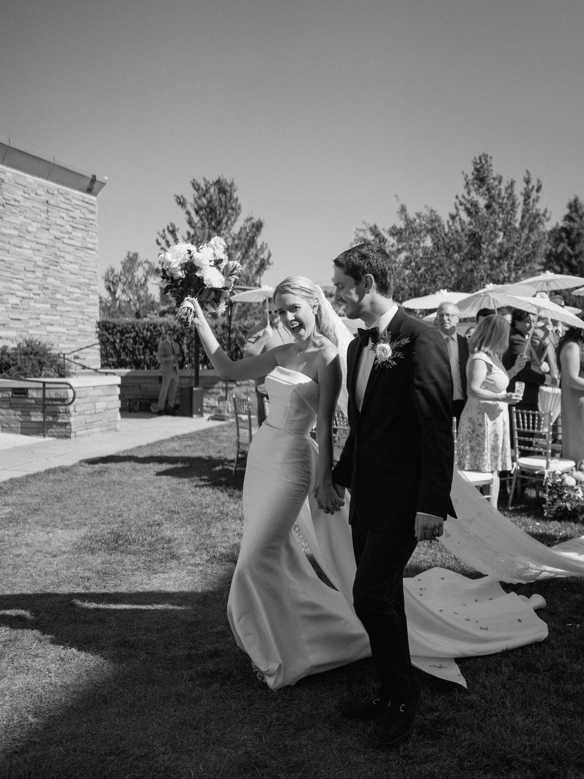 Summer wedding ceremony at St Julien Redgarden Lawn