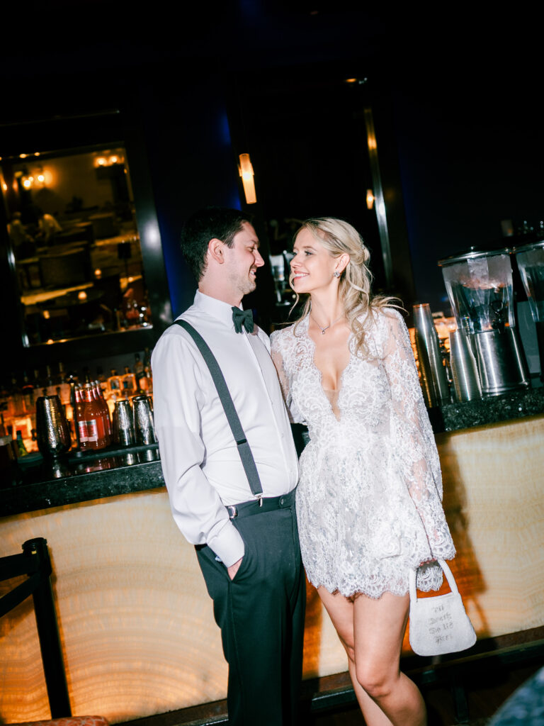Couple sunset portrait Boulder luxury wedding

