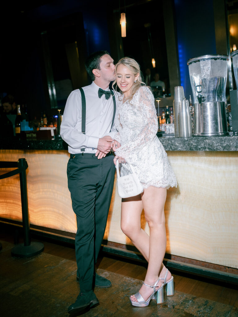 Couple sunset portrait Boulder luxury wedding

